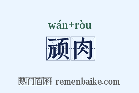 顽肉是什么意思的图片